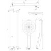 Brauer Edition 5-GG-178 thermostatische inbouw regendouche met drukknoppen SET 67 goud geborsteld PVD
