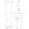 Brauer Edition 5-GK-183 thermostatische inbouw regendouche met drukknoppen SET 72 koper geborsteld PVD