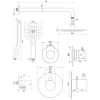 Brauer Edition 5-GM-076 thermostatische inbouw regendouche SET 09 gunmetal geborsteld PVD
