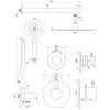 Brauer Edition 5-NG-030 thermostatische inbouw regendouche SET 08 RVS geborsteld PVD