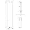 Brauer Edition 5-NG-033 thermostatische inbouw regendouche SET 17 RVS geborsteld PVD
