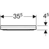 Geberit Smyle Square 500238011 toiletzitting met deksel wit