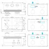 Brauer Edition 5-CE-181 thermostatische inbouw regendouche met drukknoppen SET 70 chroom