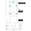 Brauer Edition 5-GM-038 thermostatische inbouw regendouche SET 20 gunmetal geborsteld PVD