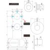 Brauer Edition 5-NG-037 thermostatische inbouw regendouche SET 23 RVS geborsteld PVD