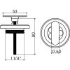 Clou CL1060300021 afvoerplug en sifonaansluiting t.b.v. (New) Flush en First fonteinen, mat zwart