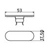 Clou CL1060300141 afdekplaatje t.b.v. (New) Flush en First afvoerplug, RVS geborsteld