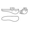 Clou Cliff CL0900004 planchet 270mm keramiek wit