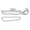 Clou Cliff CL0900006 planchet 360mm keramiek wit