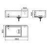 Clou New Flush 3 CL0303430 fontein 35x18cm keramiek wit