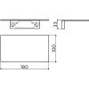 Clou Sjokker SJ092603941 planchet 180mm RVS geborsteld