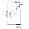 Clou Sjokker SJ092604520 zeepdispenser 100cc wand mat wit