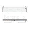 Decor Walther 0419600 BOOK 1-60 LED spiegellamp dimbaar 60x11,5cm chroom