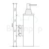 Decor Walther 0847682 DW 380 N zeepdispenser wand goud mat