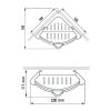 Duscholux Showerbox 950.818030.070 opbergkastje mat zilver, met 3 schuifelementen 2x wit en 1x grijs, 85cm