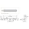 Easy Drain Compact 30 TAF Low EDM1TAFLZ60030 douchegoot 60cm zijuitloop