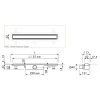 Easy Drain Compact 30 TAF Low EDM1TAFLZ90030 douchegoot 90cm zijuitloop
