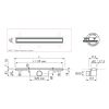 Easy Drain Compact 50 TAF Black EDM1TAFZM70050B douchegoot 70cm zijuitloop