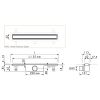 Easy Drain Compact 50 TAF Low EDM1TAFLZ100050 douchegoot 100cm zijuitloop