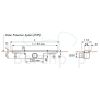 Easy Drain Compact 50 TAF Wall EDCOMTAFW170050 douchegoot 170cm zijuitloop