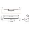 Easy Drain M-line MLINE70030 douchegoot 70cm zijuitloop