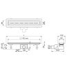 Easy Drain Vinyl EDVINM270050 douchegoot 70cm zijuitloop