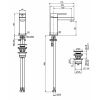 Fima Carlo Frattini Brick F3511SN wastafelkraan geborsteld nikkel (OUTLET)