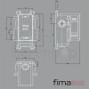 Fima Carlo Frattini F3000 FIMABOX inbouwdeel voor bad- en douchekraan (OUTLET)