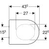 Geberit Acanto 500.604.01.2 toiletzitting met deksel wit