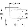 Geberit Icon 500670011 toiletzitting met deksel wit