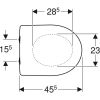 Geberit Renova 500836011 toiletzitting met deksel wit