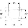 Geberit Renova Plan 500832001 toiletzitting met deksel wit