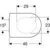 Geberit Renova Plan 573070000 toiletzitting met deksel wit