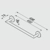 Geesa Nemox Black 9165070645 wandhanddoekhouder 45cm mat zwart