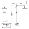 HSK AquaTray RS 200 1006400 showerset met thermostaat chroom