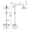 HSK RS 200 1006700 showerset met thermostaat voor badkuip chroom