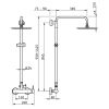 HSK RS 200 Mix rond 1006500 showerset met mengkraan chroom