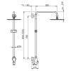 HSK RS 200 rond 1006000 showerset zonder kraan chroom