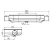 HSK Shower & Co! 1100164 opbouw veiligheidsthermostaat AquaTray met planchet chroom
