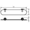 Haceka Allure 1208471 planchet 600mm helder glas/ RVS geborsteld