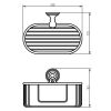 Haceka Allure 1208472 flaconhouder RVS geborsteld