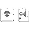 Haceka Allure 1208631 closetrolhouder RVS geborsteld