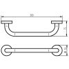 Haceka Kosmos 1208739 badgreep 30cm grafiet