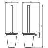 Haceka Kosmos Tec 1121971 closetborstel gesatineerd glas/ RVS geborsteld