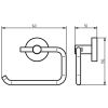 Haceka Kosmos Tec 1123857 closetrolhouder RVS geborsteld