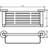 Haceka Kosmos Tec 1138512 flaconhouder RVS geborsteld