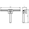 Haceka Mezzo Tec 1125203 wisser met ophanghaak RVS geborsteld