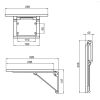 Handicare (Linido) LI2201201302 compacte douchezitting opklapbaar wit