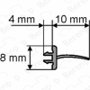 Huppe universeel 070041 segmentafdichtingsprofiel glas, 190cm *niet meer leverbaar*