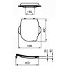 Ideal Standard Contour 21 Schools S4533GQ toiletzitting met deksel rood